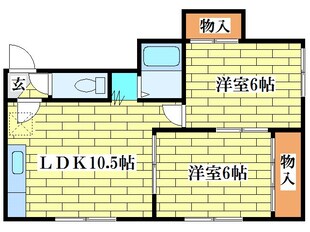 ハイツ金野の物件間取画像